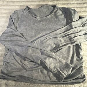 Men's Gray Long Sleeve Shirt